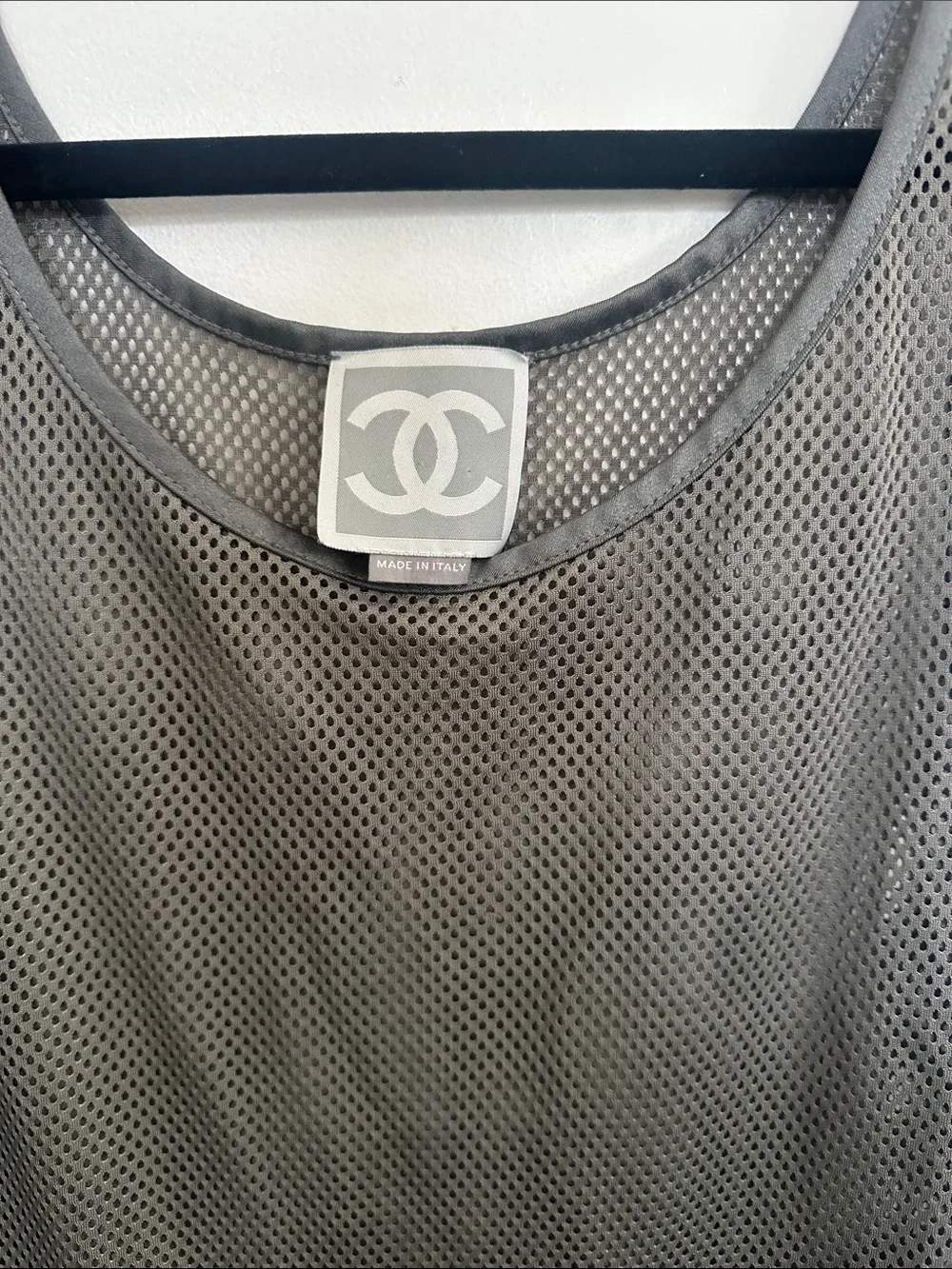 RARE CHANEL Mesh Sleeveless Tank Top
